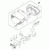 Схема узла: Задний фонарь (Стоп-сигнал) для Suzuki GS500