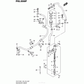 Схема вузла: Задні гальмівні циліндри (Gsx-R1000Al7 E33) для Suzuki GSX-R1000