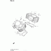 Схема вузла: Cylinder (Vl1500L4 E28) для Suzuki VL1500 Boulevard C90