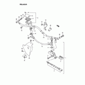 Схема вузла: Задній гальмівний циліндр для Suzuki VS1400 Intruder 1400