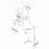 Схема вузла: Передній гальмівний циліндр Suzuki GZ125 Marauder