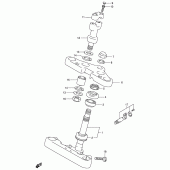Схема вузла: Рульова траверса (Model t/v) для Suzuki VS800 Intruder 800