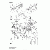 Схема вузла: Wiring Harness (An650A L2 E33) для Suzuki AN650 Burgman (EU analogue of SkyWave)