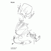 Схема узла: Передний обтекатель для Suzuki DL1000 V-Strom