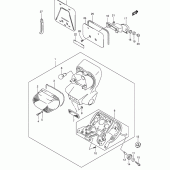 Схема вузла: Задній ліхтар (Стоп-сигнал) (Model k4/k5) для Suzuki VL800 Intruder Volusia