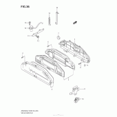 Схема вузла: Speedometer (An650A L2 E33) для Suzuki AN650 Burgman (EU analogue of SkyWave)