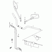 Схема узла: Руль & Тросики для Suzuki GSX1400