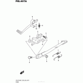 Схема вузла: Підставка для Suzuki GSX-R1000