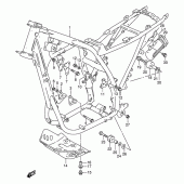 Схема вузла: Рама для Suzuki DR650 DR650RE