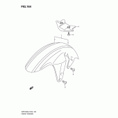 Схема узла: Переднее крыло (Vzr1800zl2 e24) для Suzuki VZR1800 Intruder M1800R/ Boulevard M109R