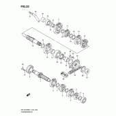 Схема узла: Трансмиссия для Suzuki DR-Z400 DR-Z400SM