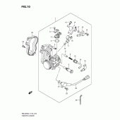 Схема узла: Дроссельная заслонка для Suzuki RM-Z250