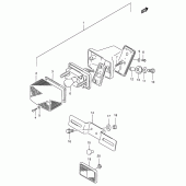 Схема вузла: Задній ліхтар (Стоп-сигнал) для Suzuki DF125