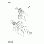 Схема узла: Привод стартера для Suzuki AN650 Burgman (EU analogue of SkyWave)