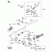 Схема вузла: Кермо & Тросики для Suzuki DR-Z110