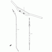 Схема вузла: Кермо & Тросики для Suzuki RM250