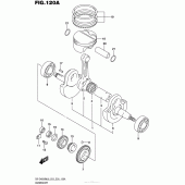 Схема вузла: Колінчастий вал & Поршень для Suzuki DR-Z400 DR-Z400SM