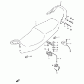 Схема вузла: Сидіння для Suzuki GSX750 Katana