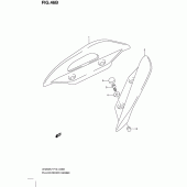 Схема узла: Опоры пассажира (Model k9) для Suzuki UH200 Burgman