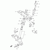 Схема вузла: Рульова траверса для Suzuki DF125