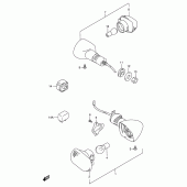 Схема узла: Поворотники для Suzuki GSX-R750