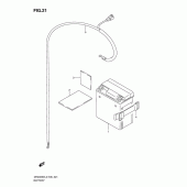 Схема узла: Аккумулятор для Suzuki DR200 DR200SE
