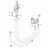 Схема узла: Топливный кран для Suzuki GS500