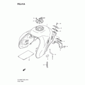 Схема узла: Топливный бак (Model k9/l0) для Suzuki DL1000 V-Strom