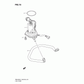 Схема узла: Топливный насос для Suzuki RMX450