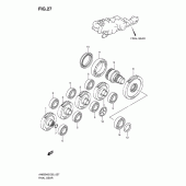 Схема узла: Редуктор для Suzuki AN650 Burgman (EU analogue of SkyWave)