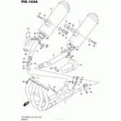 Схема вузла: Вихлопна система (Gsx1300Ral5 E03) для Suzuki GSX1300 Hayabusa
