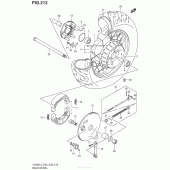 Схема вузла: Заднє колесо (Vl800L3 E28) для Suzuki VL800 Boulevard C50C