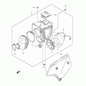 Схема узла: Воздушный фильтр для Suzuki DR-Z400 DR-Z400E