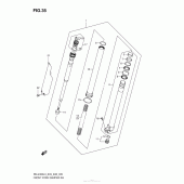 Схема вузла: Перо вилки праве для Suzuki RM-Z450