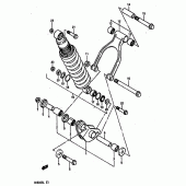 Схема вузла: Важіль прогресії для Suzuki DR800