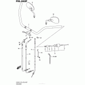 Схема узла: Руль & Тросики (Vl800Bl5 E28) для Suzuki VL800 Boulevard C50