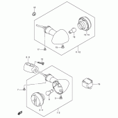 Схема вузла: Поворотники для Suzuki VS1400 Boulevard S83