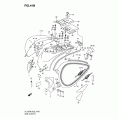 Схема вузла: Бічна кришка (Model k8) для Suzuki VL1500 Intruder C1500/Boulevard C90