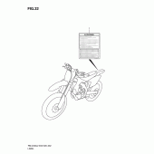 Схема вузла: Інформаційні наклейки (Rm-z4501l2 e3) для Suzuki RM-Z450