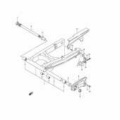 Схема вузла: Задній важіль підвіски (Model k4) для Suzuki DL650 V-Strom
