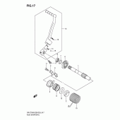 Схема вузла: Кікстартер для Suzuki DR-Z70