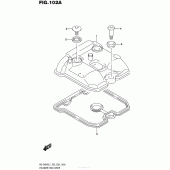 Схема узла: Клапанная крышка для Suzuki DR-Z400 DR-Z400S
