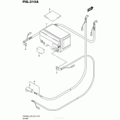 Схема вузла: Акумулятор для Suzuki AN400 Burgman (EU analogue of SkyWave)