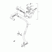 Схема узла: Передний тормозной цилиндр для Suzuki TS200