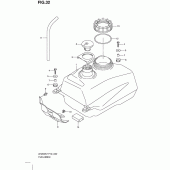 Схема узла: Топливный бак для Suzuki UH200 Burgman