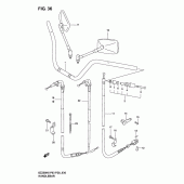 Схема узла: Руль & Тросики для Suzuki GZ250 Marauder