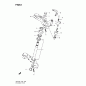 Схема узла: Рулевая траверса для Suzuki GSR750