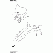 Схема вузла: Накладка фари для Suzuki DR200 DR200S