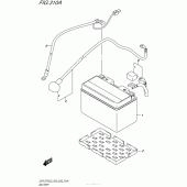 Схема вузла: Акумулятори (Gsx-S750L5 E03) для Suzuki GSX-S750