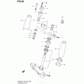 Схема вузла: Рульова траверса Suzuki VL800 Boulevard C50 BOSS